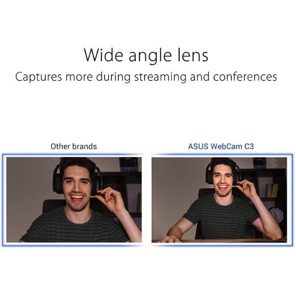 ASUS Webcam C3 1080p HD USB Camera - Beamforming Microphone - PakByte Computers