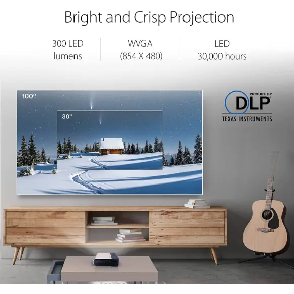 ASUS ZenBeam E2 Mini LED Portable Wireless Projector - PakByte Computers