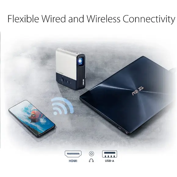 ASUS ZenBeam E2 Mini LED Portable Wireless Projector - PakByte Computers