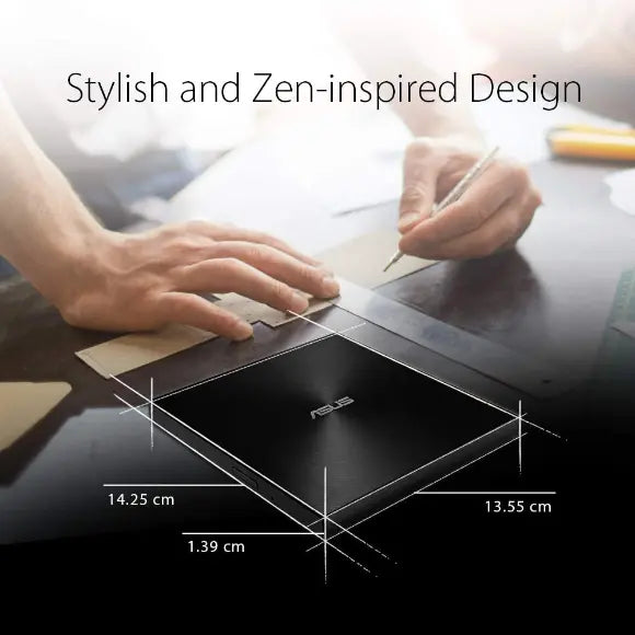 ASUS ZenDrive U9M Ultra Slim USB 2.0 External 8X DVD Optical Drive – Black (SDRW-08U9M-U/BLK) - PakByte Computers
