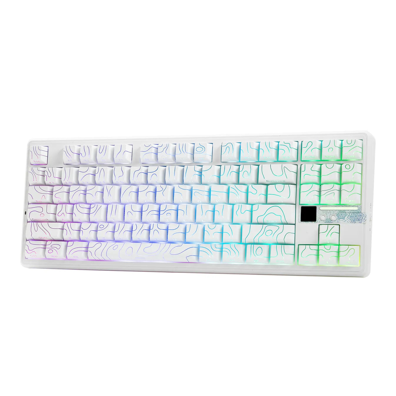 Aula F87 PRO V2 Keyboard – Star Vector Switches – White Contours