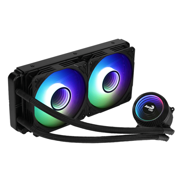 AeroCool Mirage L240 ARGB AIO Liquid CPU Cooler - Black - PakByte Computers