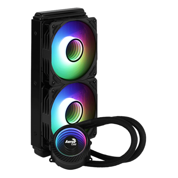 AeroCool Mirage L240 ARGB AIO Liquid CPU Cooler - Black - PakByte Computers