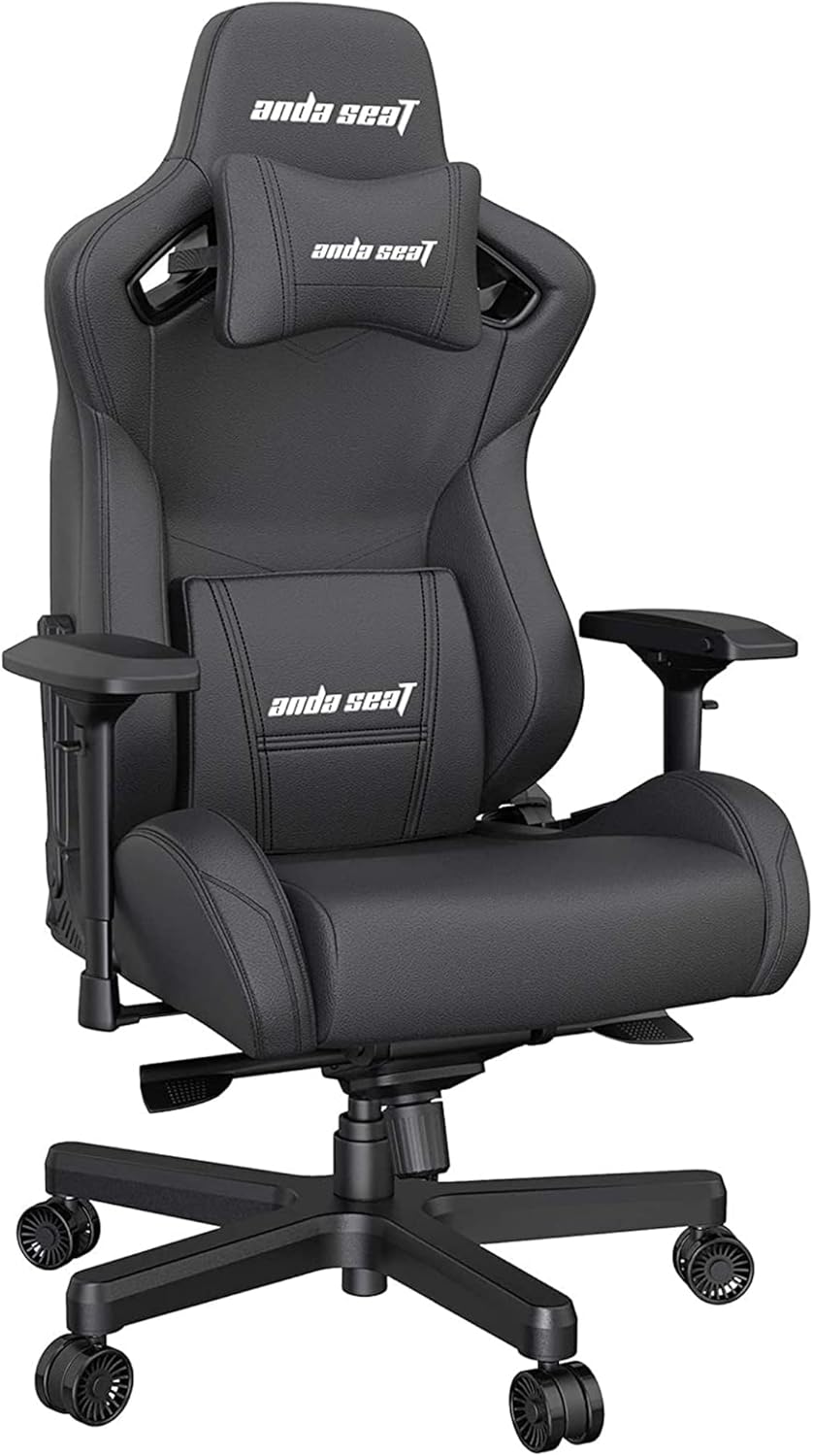 Anda Seat Kaiser 2 XL Leather Gaming Chair (Black) - PakByte