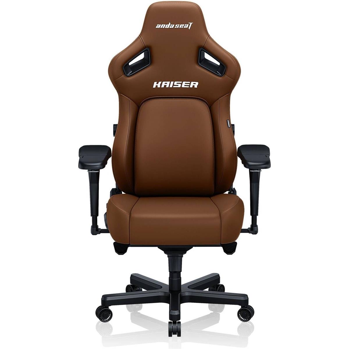 Anda Seat Kaiser 4 L Large Gaming Chair - Bentley Brown - PakByte Computers