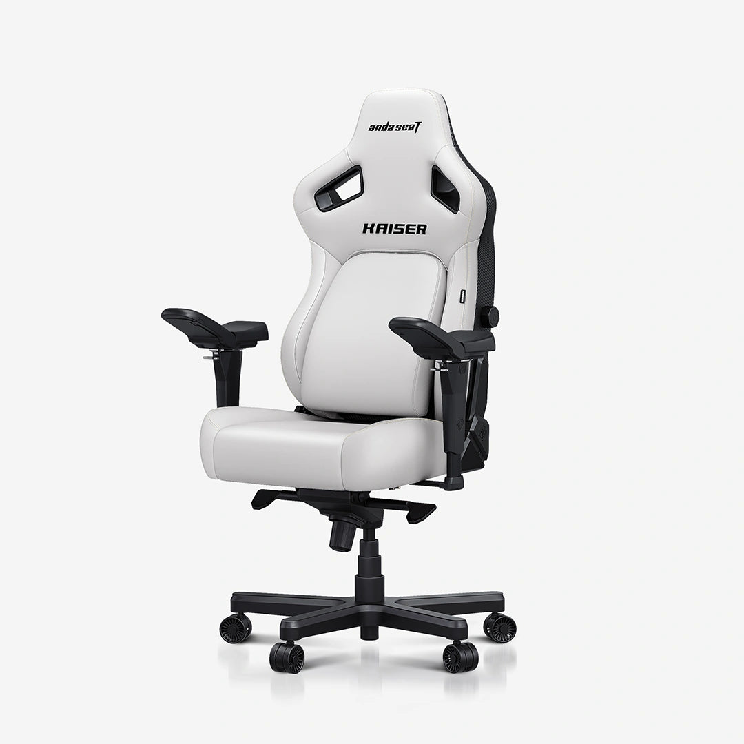AndaSeat Kaiser 4 XL Series Premium Gaming Chair (White) - PakByte