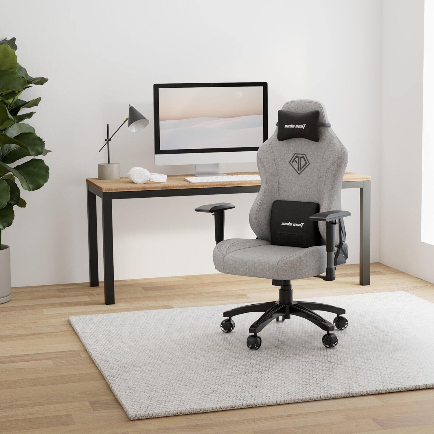 Anda Seat Phantom 3 Fabric Gaming Chair - Gray - PakByte