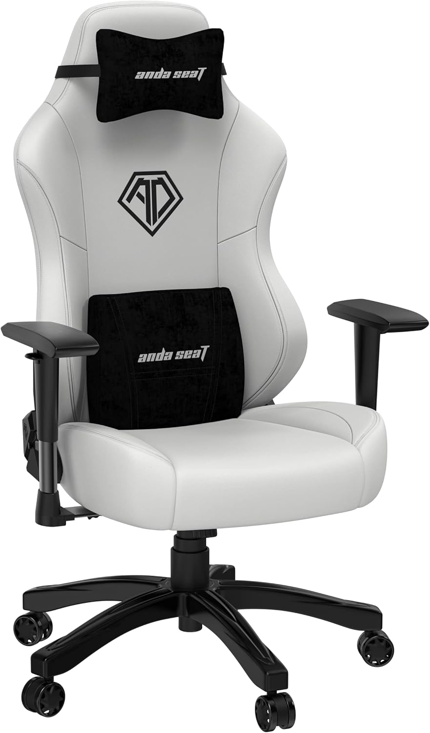 Anda Seat Phantom 3 Leather Gaming Chair - White - PakByte