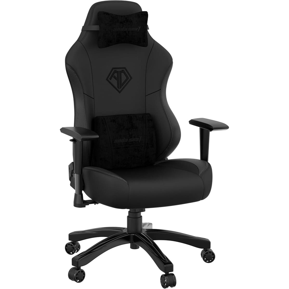 Anda Seat Phantom 3 XL Leather Gaming Chair - Stormy Black - PakByte Computers