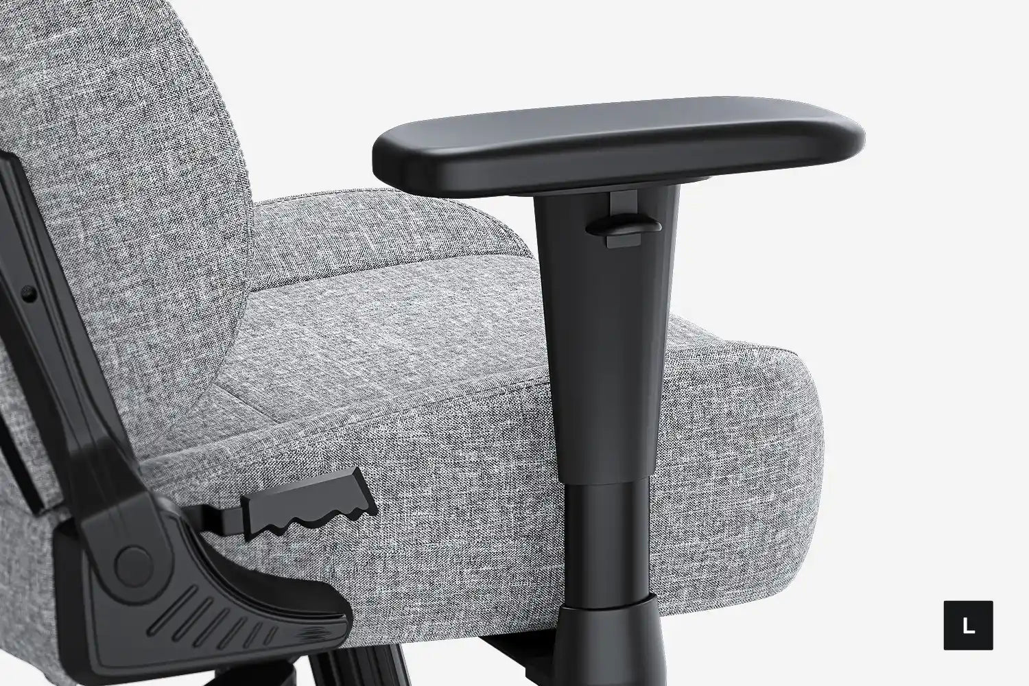 AndaSeat Novis L Series Gaming Chair, Linen Fabric - Ash Gray - PakByte Computers