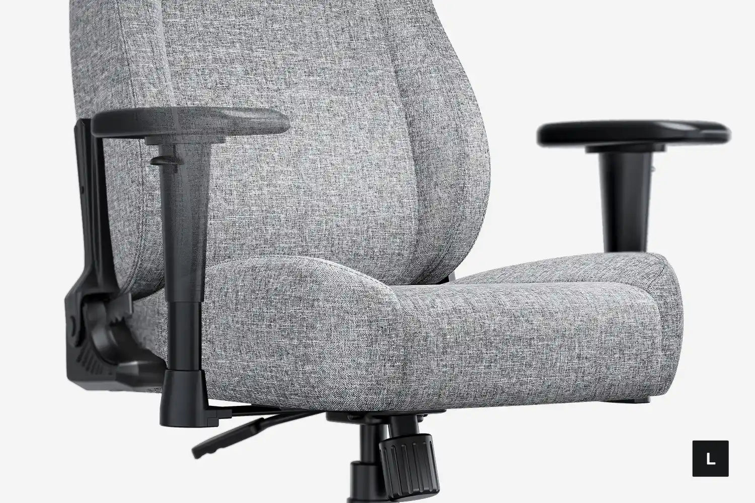 AndaSeat Novis L Series Gaming Chair, Linen Fabric - Ash Gray - PakByte Computers