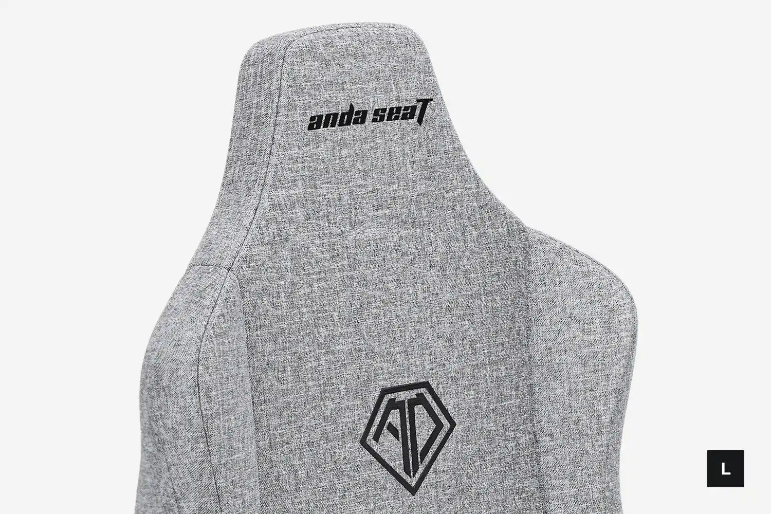 AndaSeat Novis L Series Gaming Chair, Linen Fabric - Ash Gray - PakByte Computers