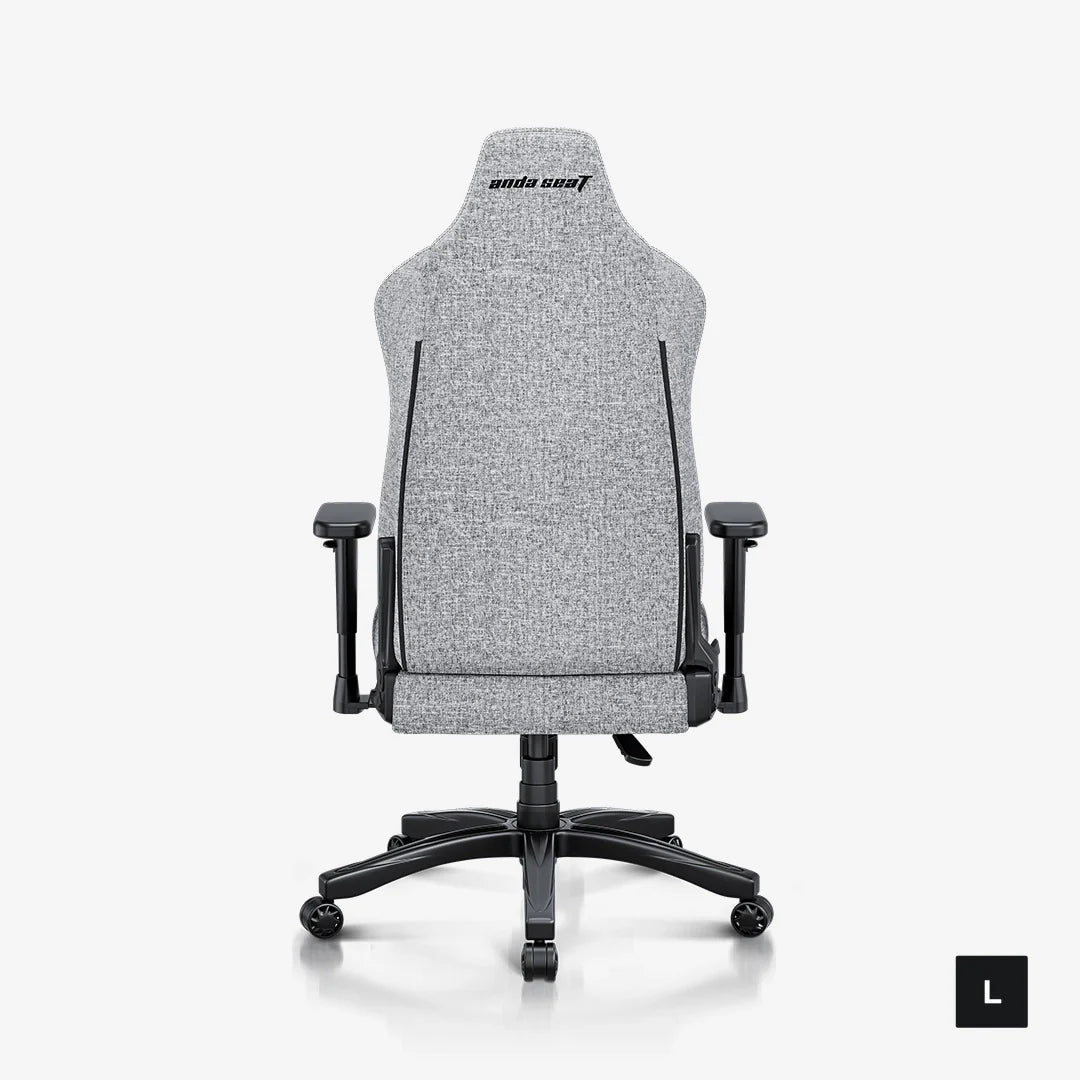 AndaSeat Novis L Series Gaming Chair, Linen Fabric - Ash Gray - PakByte Computers