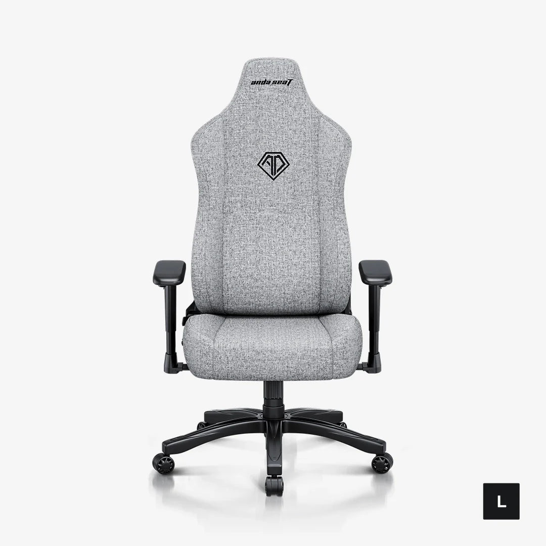 AndaSeat Novis L Series Gaming Chair, Linen Fabric - Ash Gray - PakByte Computers
