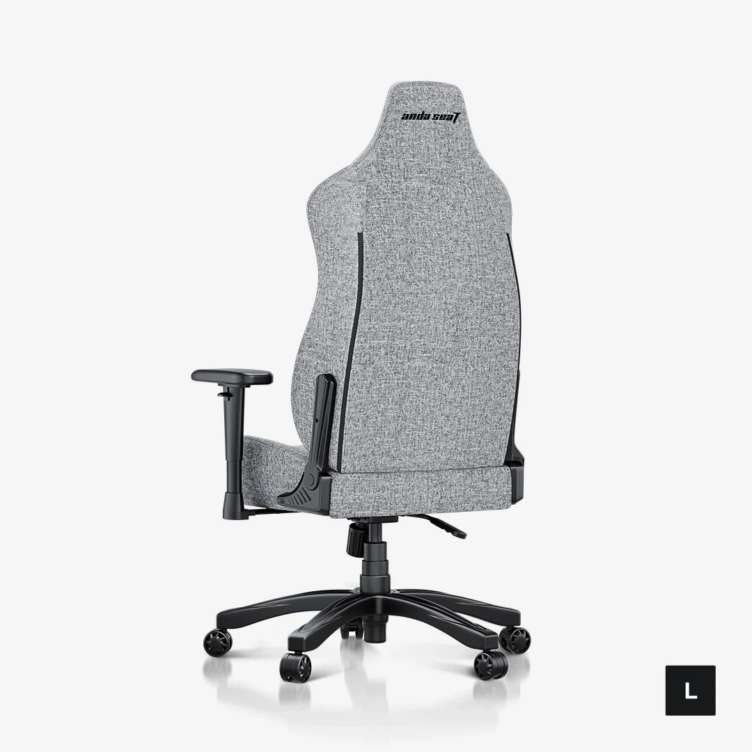 AndaSeat Novis L Series Gaming Chair, Linen Fabric - Ash Gray - PakByte Computers