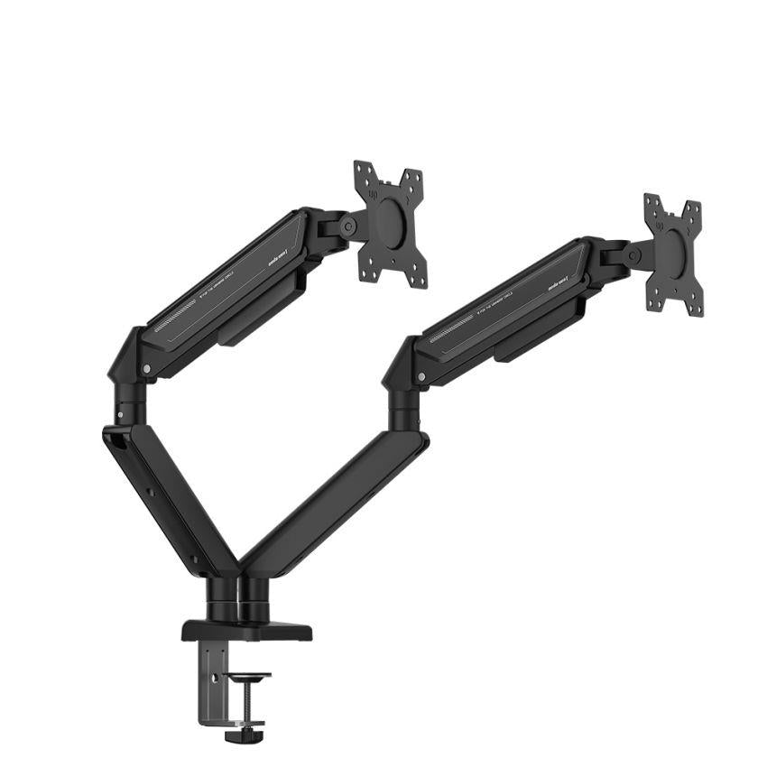 AndaSeat Stealth II Duo A6D-2S Ergonomic Dual Monitor Arm - Black - PakByte Computers