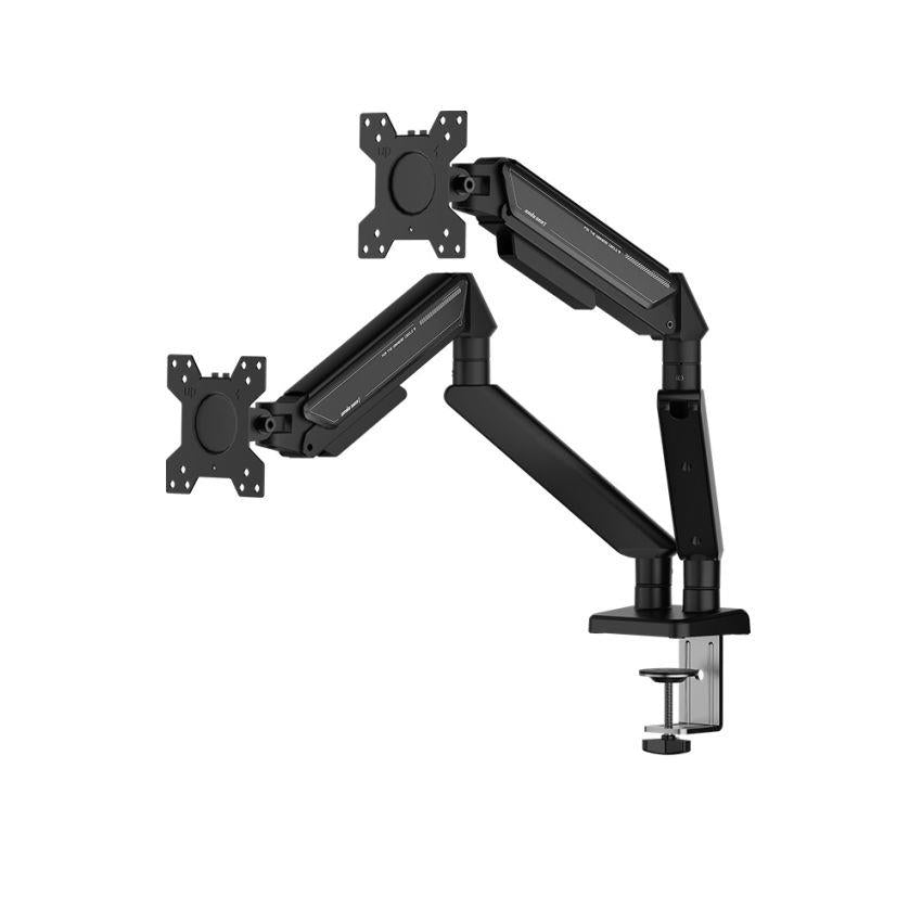 AndaSeat Stealth II Duo A6D-2S Ergonomic Dual Monitor Arm - Black - PakByte Computers