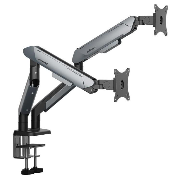 AndaSeat Stealth Pro II Duo A9-2S Ergonomic Dual Monitor Arm - Black Titanium - PakByte Computers