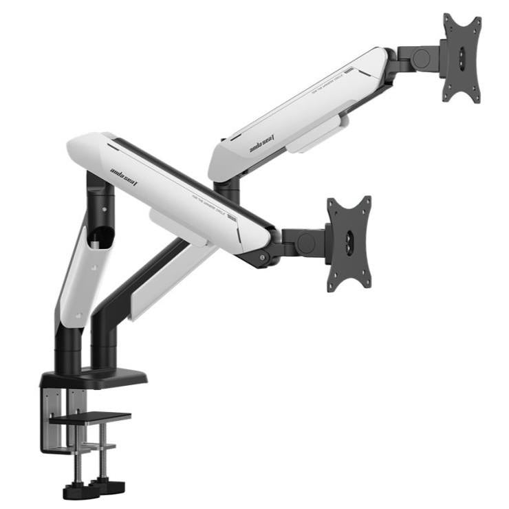 AndaSeat Stealth Pro II Duo A9-2S Ergonomic Dual Monitor Arm - Black/White - PakByte Computers