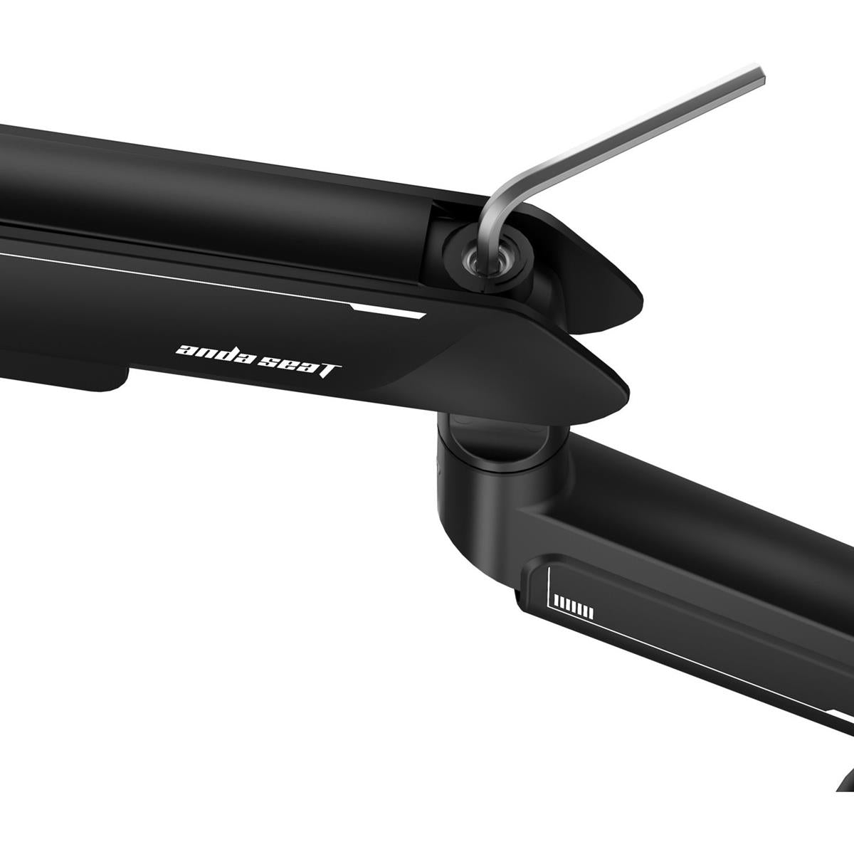 AndaSeat Stealth Pro II RGB Ergonomic Single Monitor Arm - Black - PakByte Computers