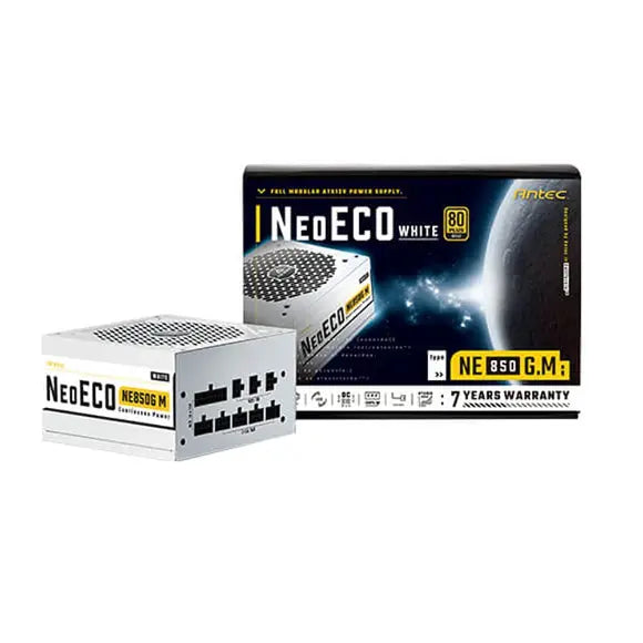Antec NE850G M 850W 80 Plus Gold Fully Modular Power Supply - White - PakByte Computers