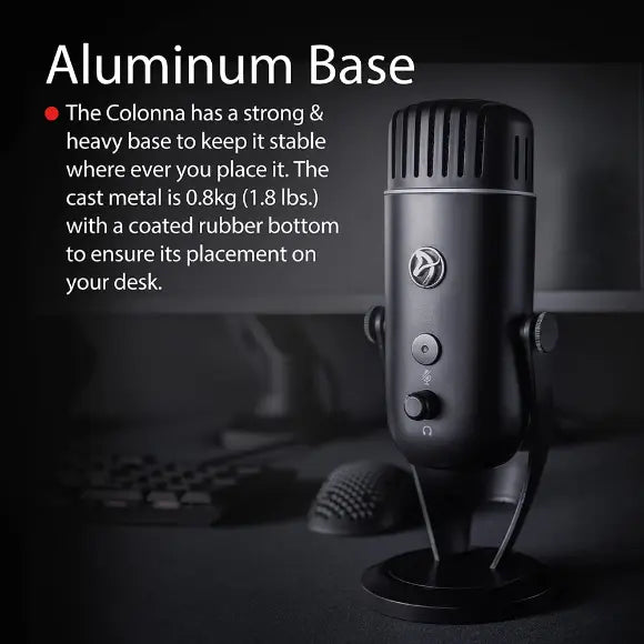 Arozzi Colonna Streaming and Gaming Microphone - Black - PakByte Computers
