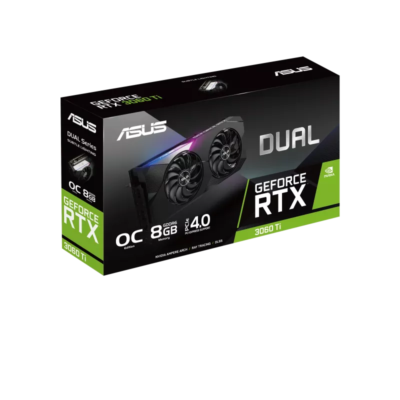 ASUS Dual GeForce RTX™ 3060 Ti OC Edition 8GB GDDR6 Graphics Card