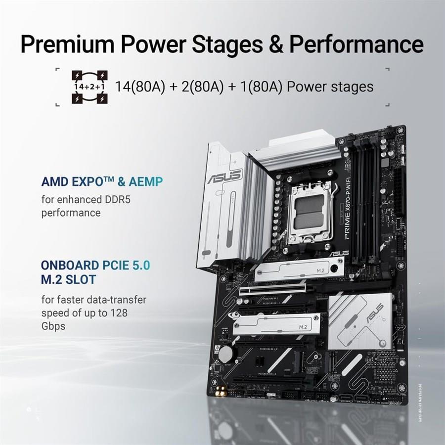 Asus PRIME X870-P WIFI-CSM ATX Motherboard - PakByte Computers