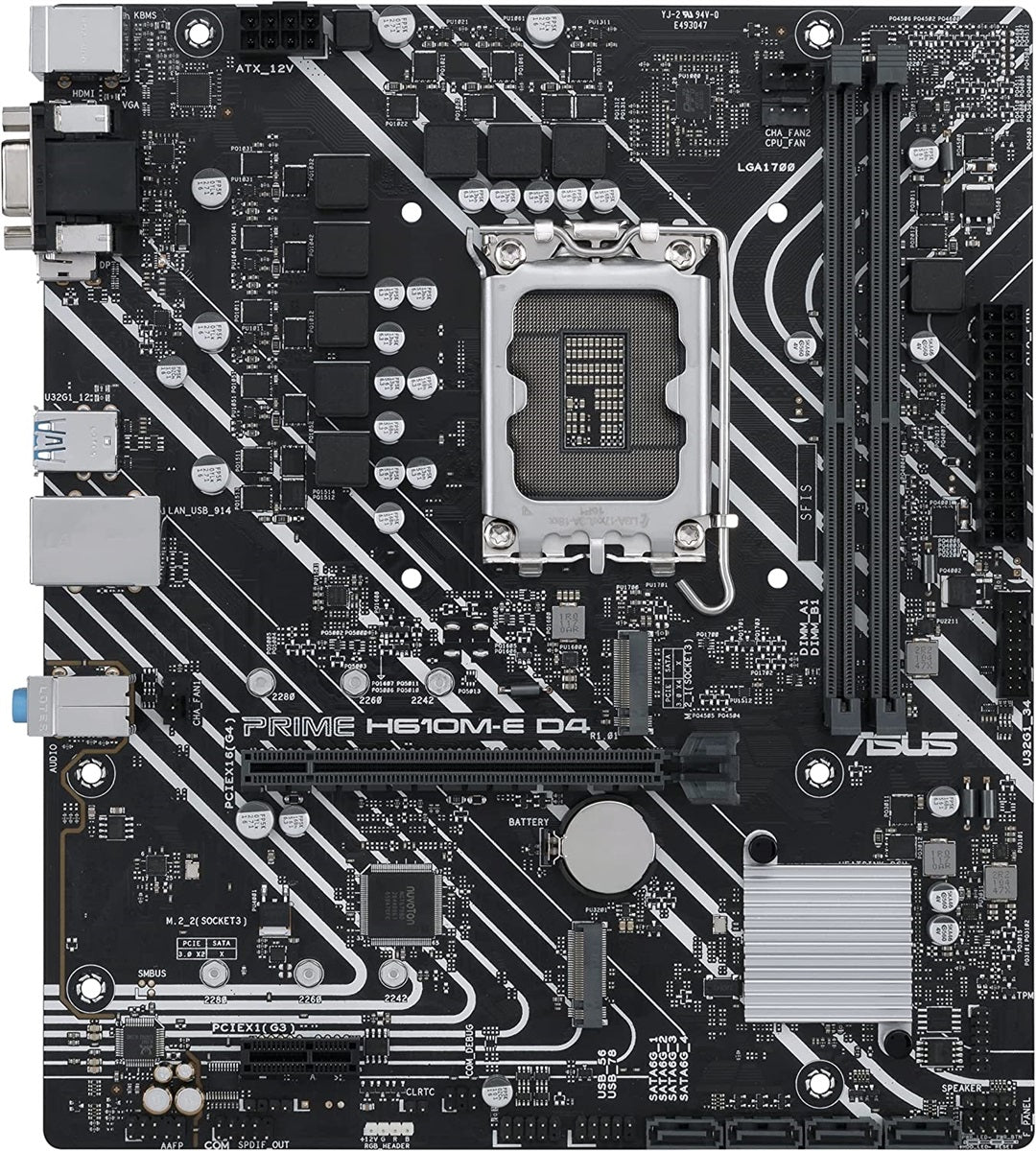 Asus Prime H610M-E D4 - Intel 12th Gen microATX Motherboard