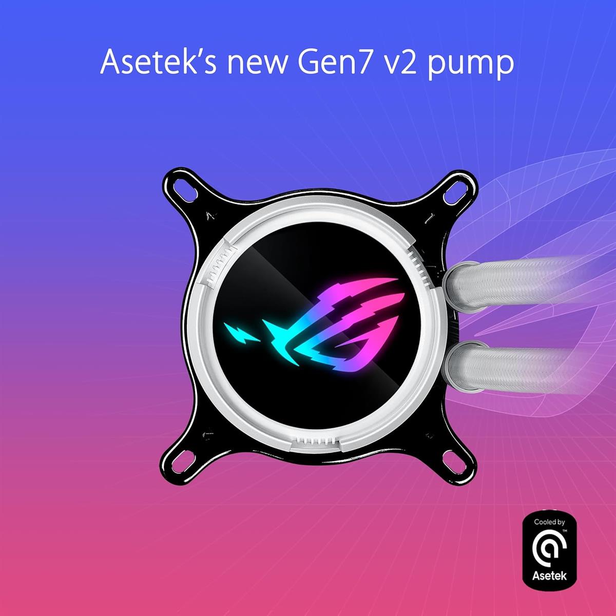 Asus Rog Strix LC III 360 ARGB AIO 360mm Liquid CPU Cooler - White - PakByte Computers