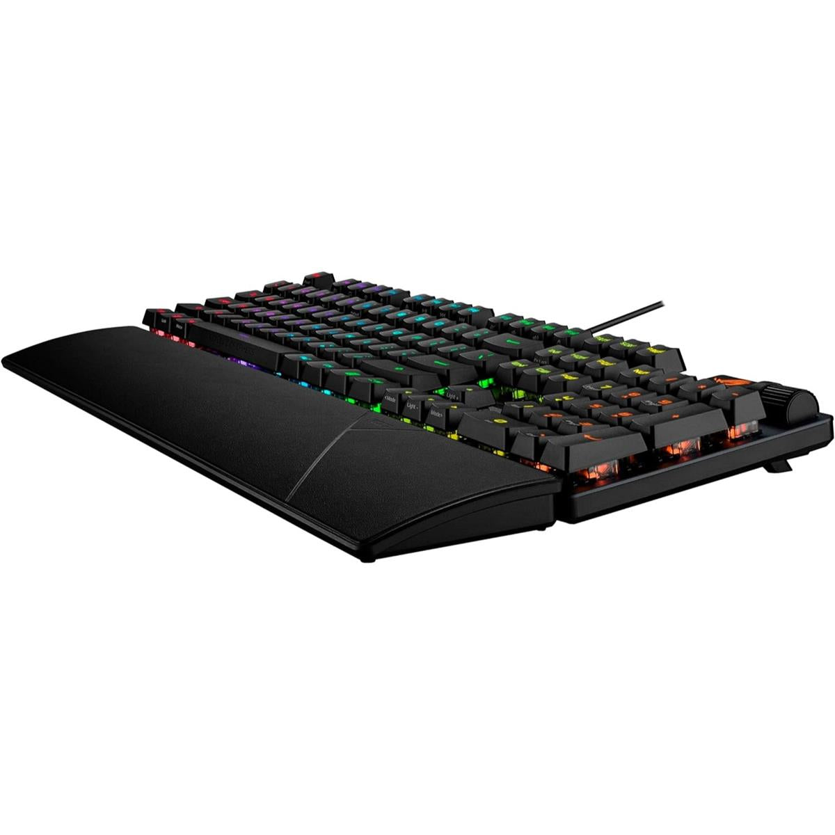 Asus Rog Strix Scope II RX Gaming Keyboard, Pre-Lubed ROG RX Red Linear Optical Switches, Wrist Rest, Black - PakByte Computers