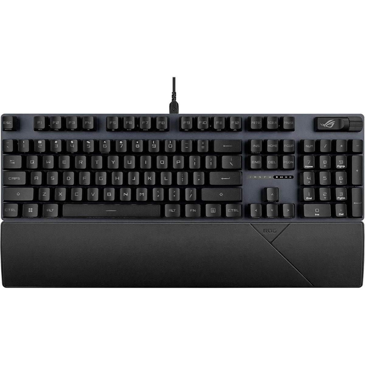 Asus Rog Strix Scope II RX Gaming Keyboard, Pre-Lubed ROG RX Red Linear Optical Switches, Wrist Rest, Black - PakByte Computers