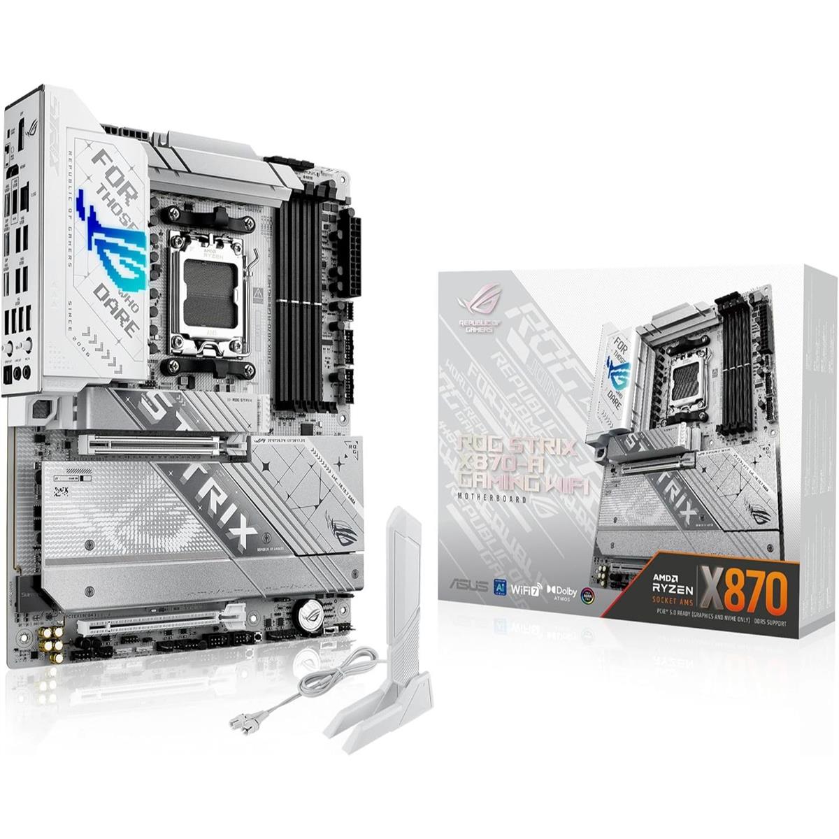 Asus Rog Strix X870-A Gaming WiFi AMD AM5 X870 ATX Motherboard - PakByte Computers
