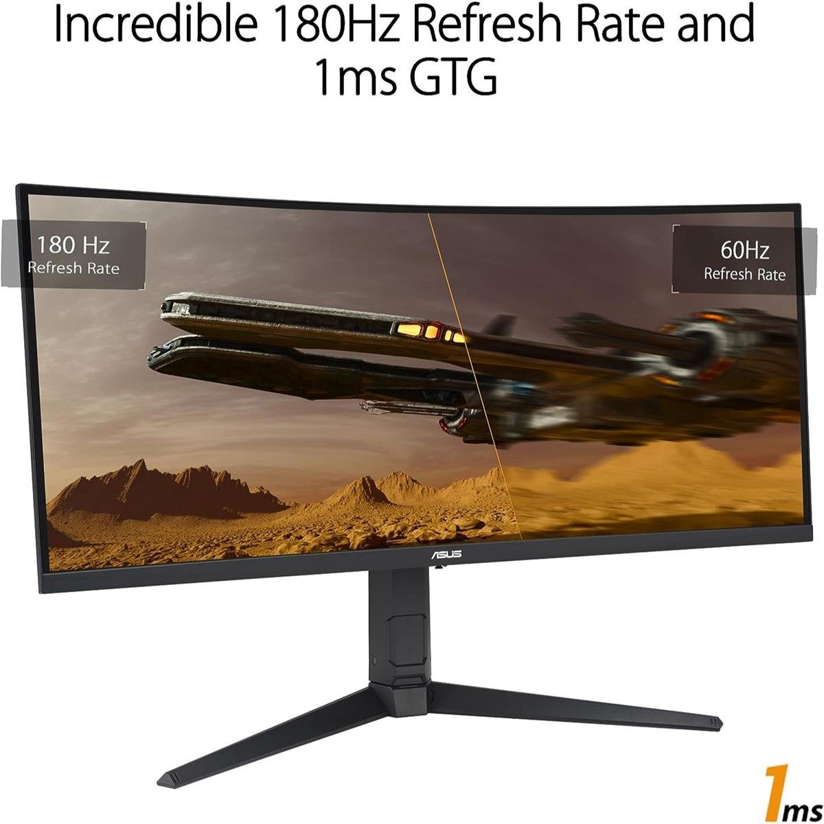 Asus Tuf Gaming VG34VQL3A 34” QHD 180Hz 1440P Curved Monitor - PakByte Computers