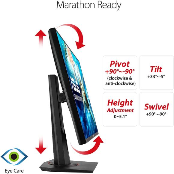 Asus VG278Q 27" Full HD 1080P 144Hz 1ms Eye Care G-Sync Compatible Adaptive Sync Gaming Monitor with DP HDMI DVI - PakByte Computers