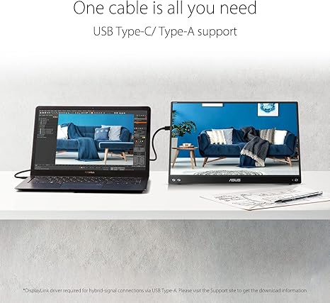 Asus Zenscreen MB16ACV 15.6" FHD IPS Portable USB Monitor - PakByte Computers