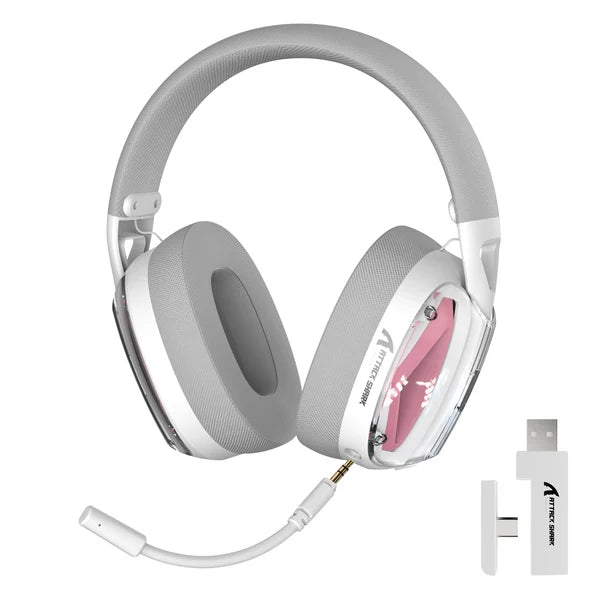 Attack Shark L80 Pro Wireless Gaming Headset - White