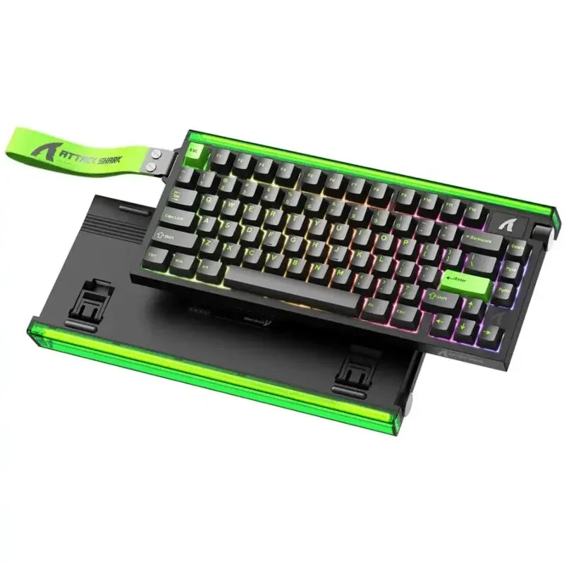 Attack Shark R85HE 75% Wired Rapid Trigger Magnetic Switch Gaming Keyboard - Green