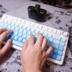 Aula F75 Wireless 75% Gasket Hot Swappable Custom Keyboard -Gradient Blue