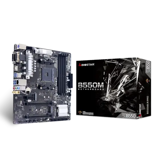 BIOSTAR B550MX/E PRO AMD Motherboard - PakByte Computers