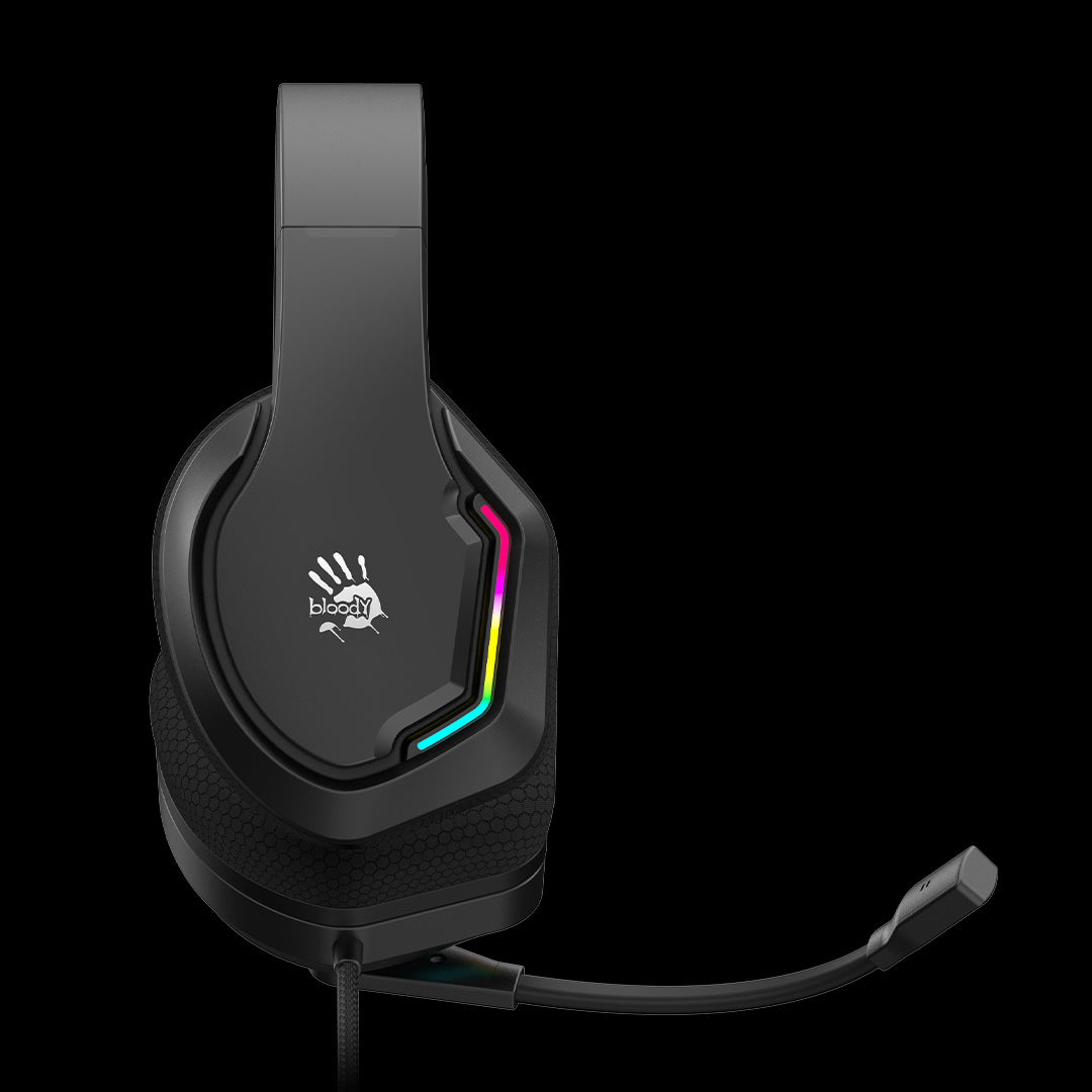 Bloody G260 Virtual 7.1 Surround Sound Gaming USB Headset - Black - PakByte