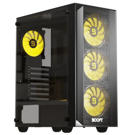 Boost Enclosure Pro Series P200 Mid-Tower ATX Case with 4 ARGB Fans - PakByte Computers