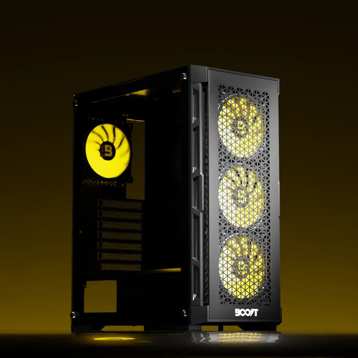 Boost Enclosure Pro Series P300 with 4 ARGB Fans - PakByte Computers