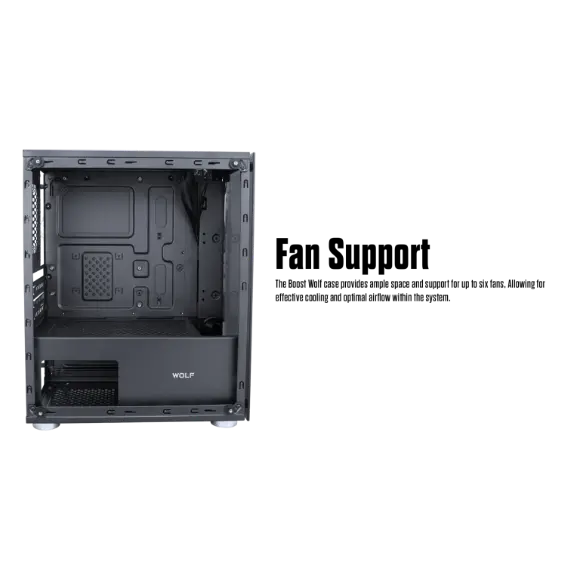 Boost Wolf PC Case Without Fans - PakByte Computers