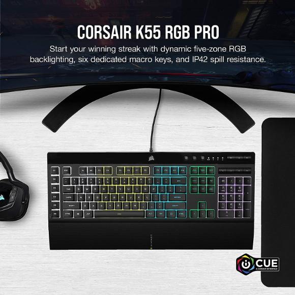 CORSAIR K55 RGB PRO Gaming Keyboard - PakByte Computers