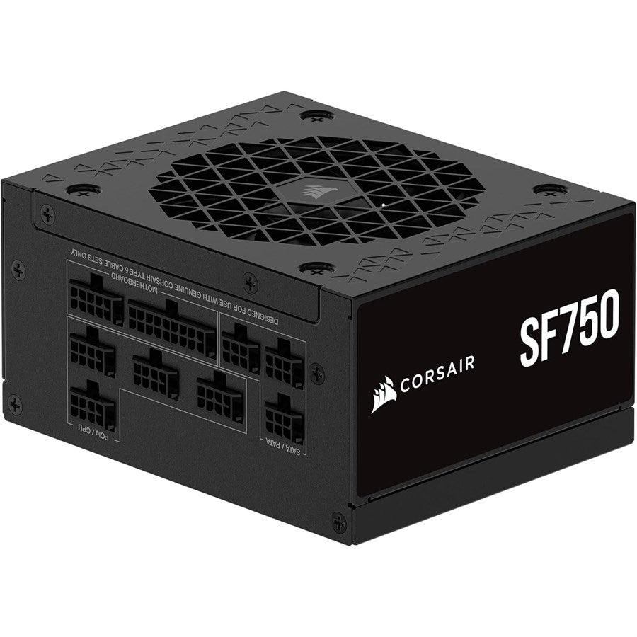 CORSAIR SF750 (2024) Fully Modular Low Noise 80 PLUS Platinum ATX Power Supply – ATX 3.1 Compliant – PCIe 5.1 Ready – SFX-to-ATX Bracket Included – Black - PakByte