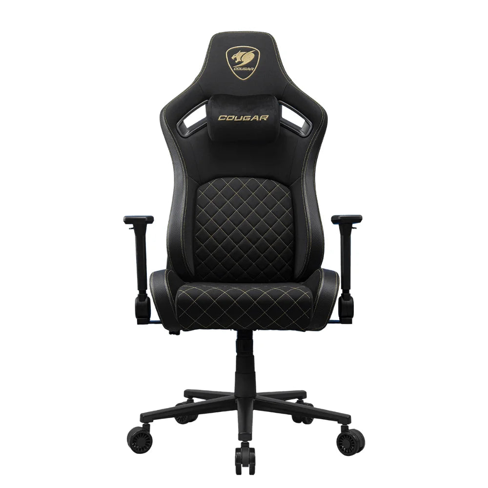 COUGAR DEFENSOR Ergonomic Office/Gaming Chair – Black/Gold - PakByte Computers