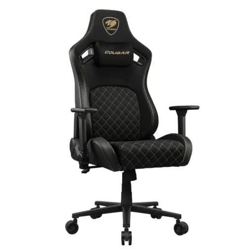 COUGAR DEFENSOR Ergonomic Office/Gaming Chair – Black/Gold - PakByte Computers