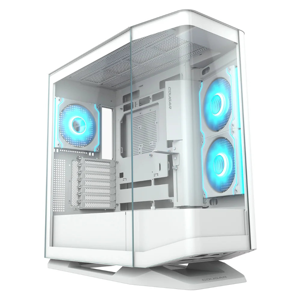COUGAR FV270 RGB E-ATX Mid Tower PC Case – White - PakByte Computers