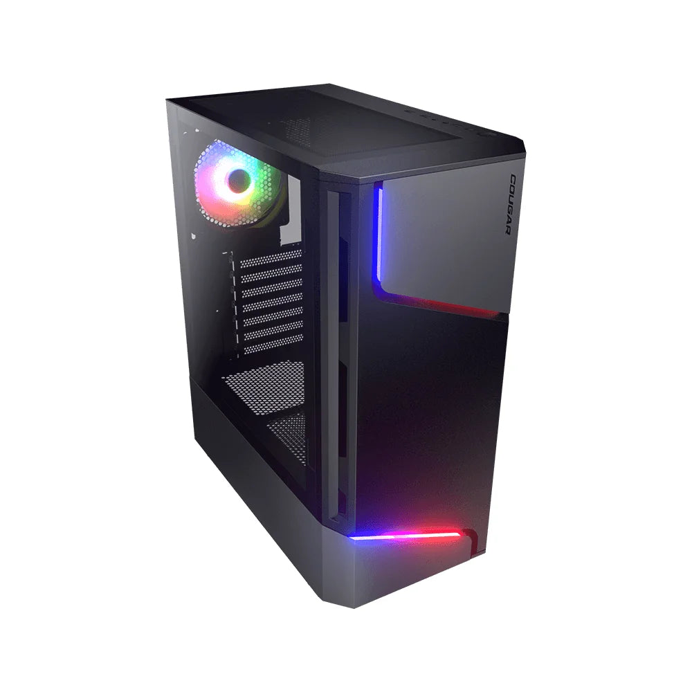 COUGAR MX360 RGB ATX Mid Tower PC Case – Black - PakByte Computers